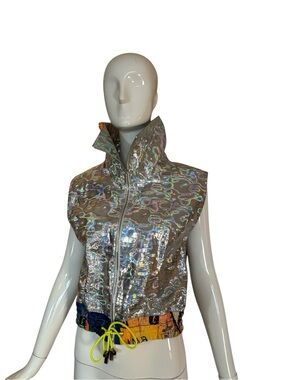 Archive Christian Dior Boutique Holographic Vest — Galliano Era